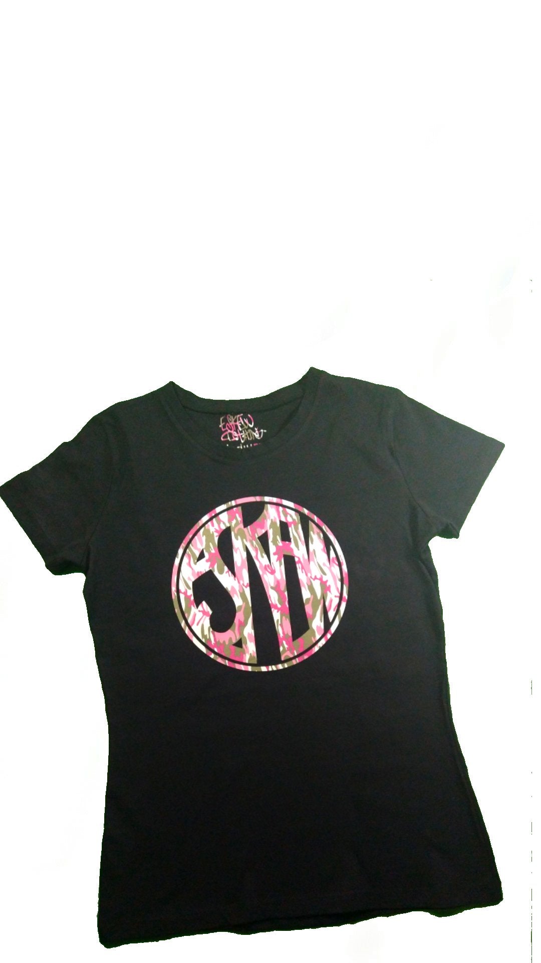 Ladies Eskew Circle Pink Camo Tee