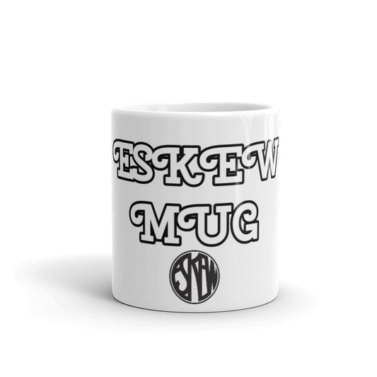 White glossy mug